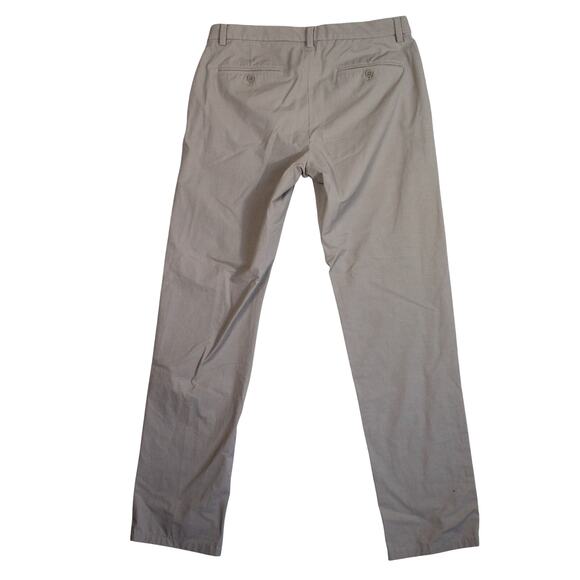 Vineyard Vines OTG On the Go Pants Mens 33 x 32 Khaki Slim Fit Travel Chinos - Picture 2 of 7